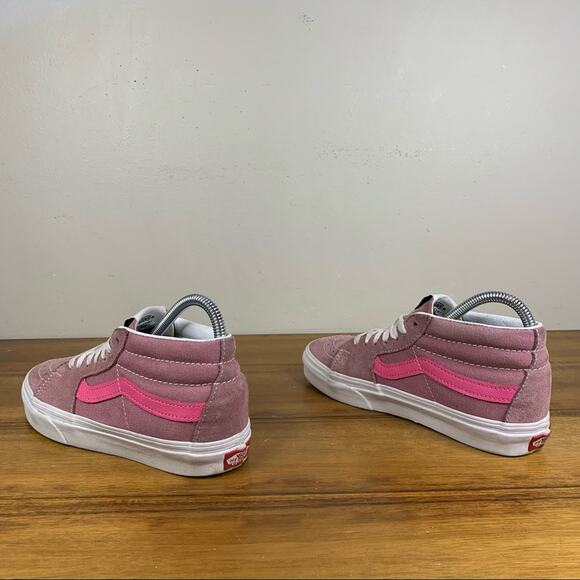 Vans Sk8-Hi Two Tone Pink Suede Womens Sneaker Size 5.5 - Picture 7 of 9